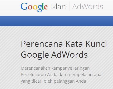 google keyword planner adalah