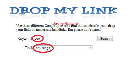 cara mencari backlink dengan footprint