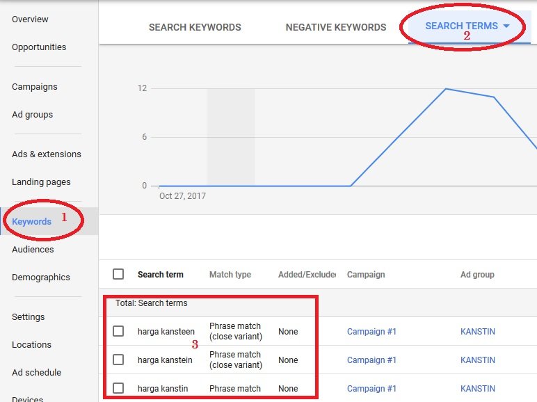Adwords Search Terms Dan Manfaatnya Untuk SEO