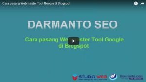 Cara Verifikasi Google Webmaster Tools Di Blogspot
