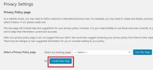 halaman privacy policy