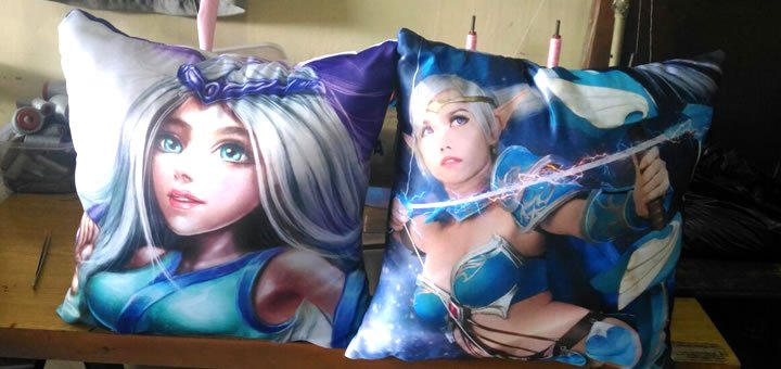 bikin bantal foto custom