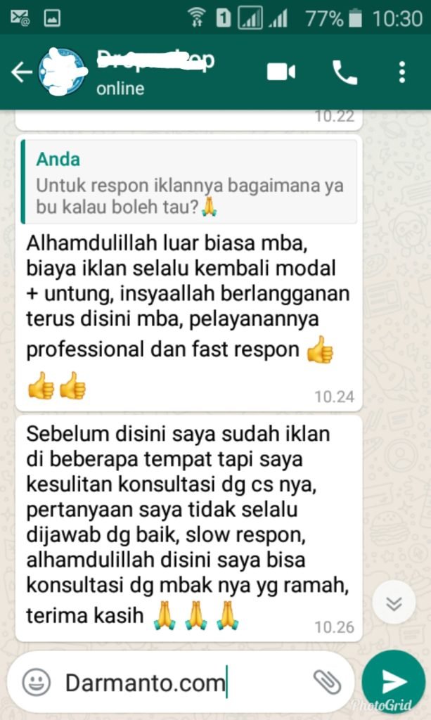 testimoni dropnshop