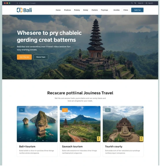 pembuatan website wisata bali