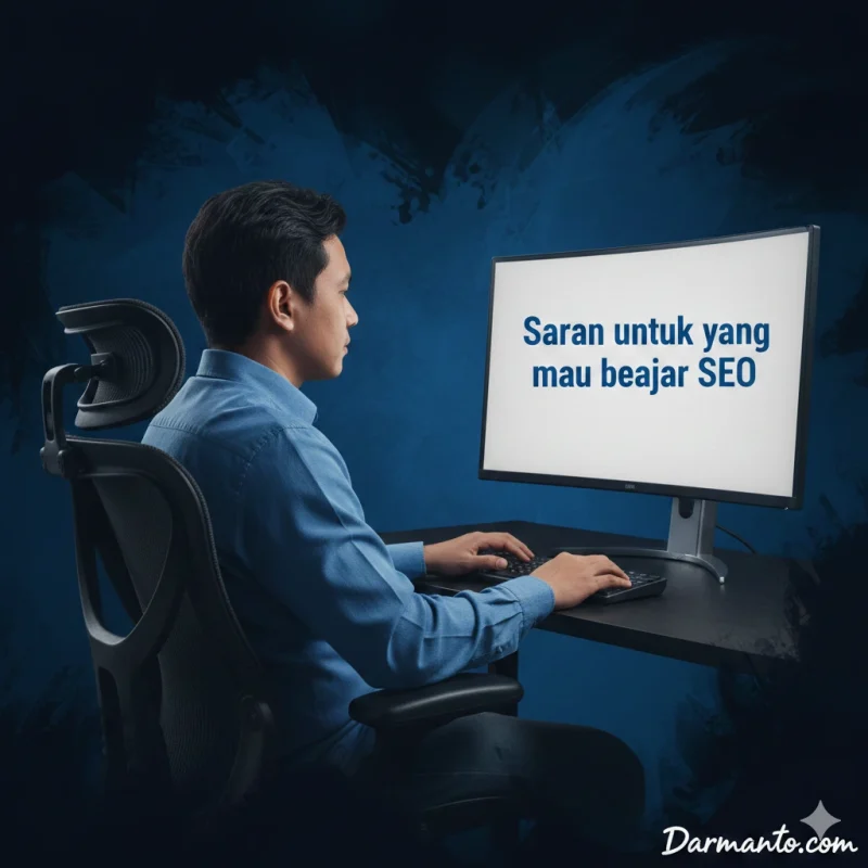 saran untuk yang mau belajar seo